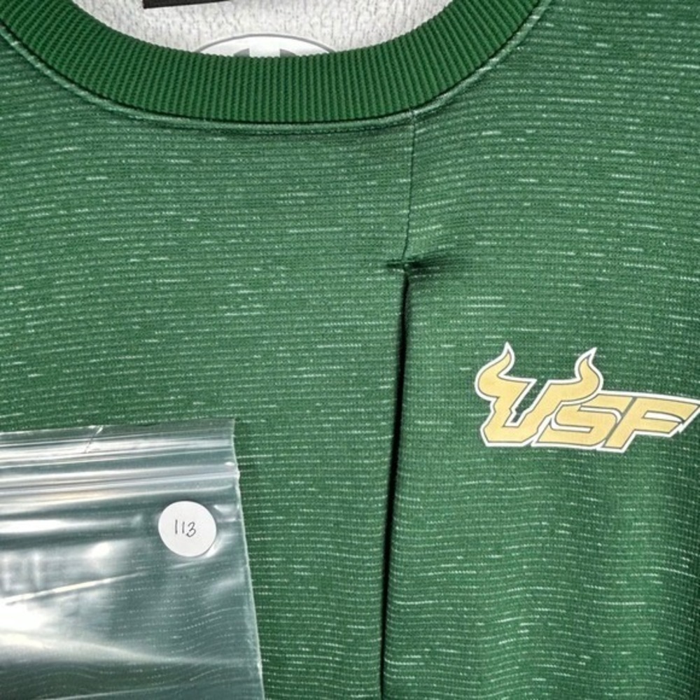 Under Armour USF Bulls Green Crewneck Sweatshirt Pullover‎ Size Small - Picture 12 of 12